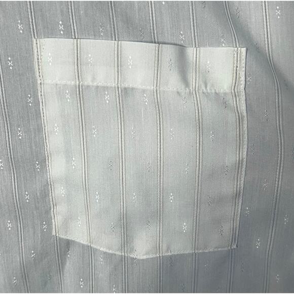 Vintage Golden V Big 3XL Button Down Long Sleeve White Dress Shirt - USA Made - Picture 9 of 12